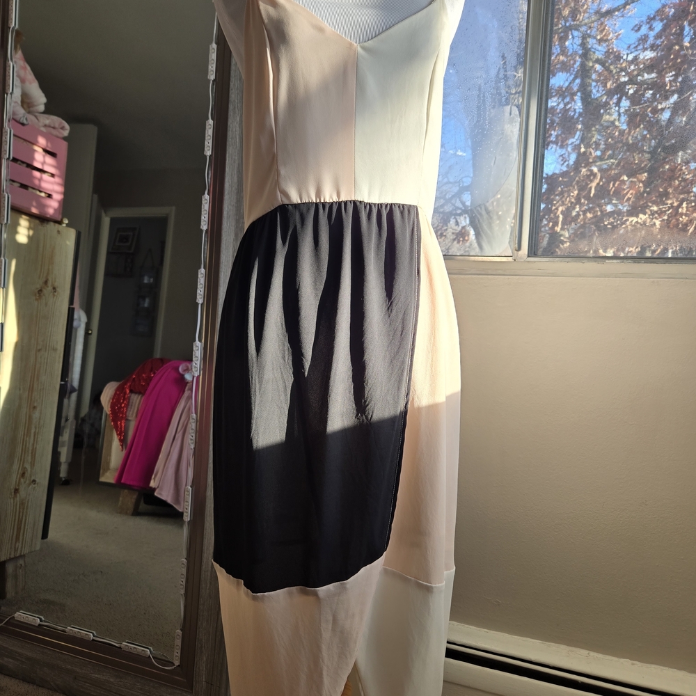 Akira Red Label Colorblock Dress Medium - Picture 4 of 13